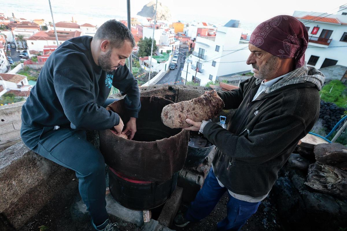 Guisado de ñames en Garachico