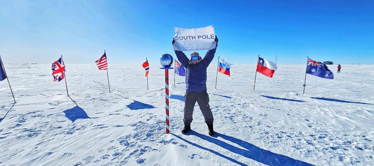 Auch an den Südpol hat Michael Runkel es geschafft.