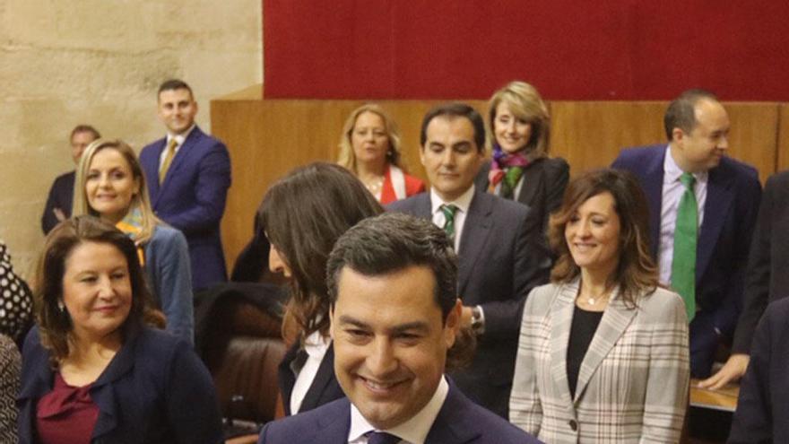 Un sonriente presidente del PP andaluz.