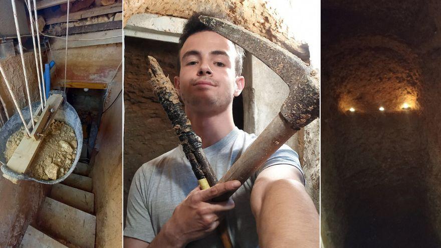 Un joven valenciano cava un hoyo por una &quot;pataleta&quot; y termina construyendo una casa-cueva equipada hasta con wifi