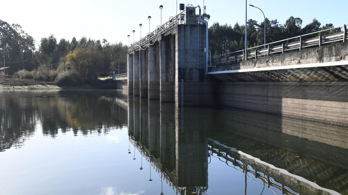 El embalse de Cecebre, esta semana