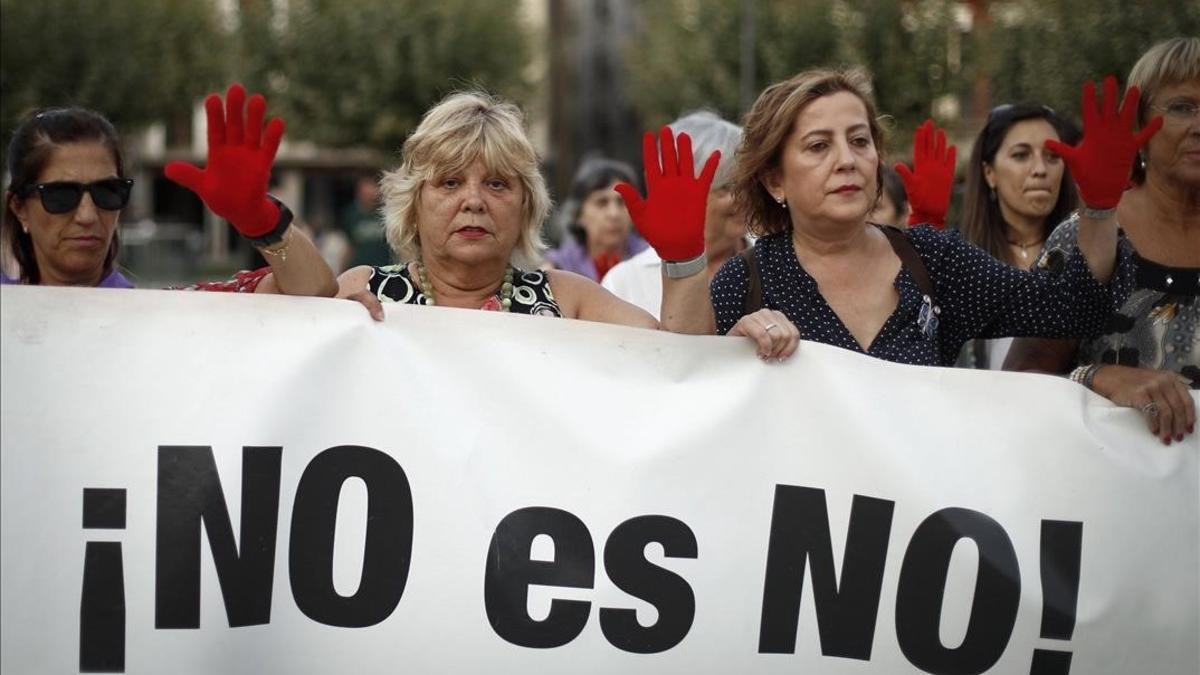 Manifestación contra la violencia machista