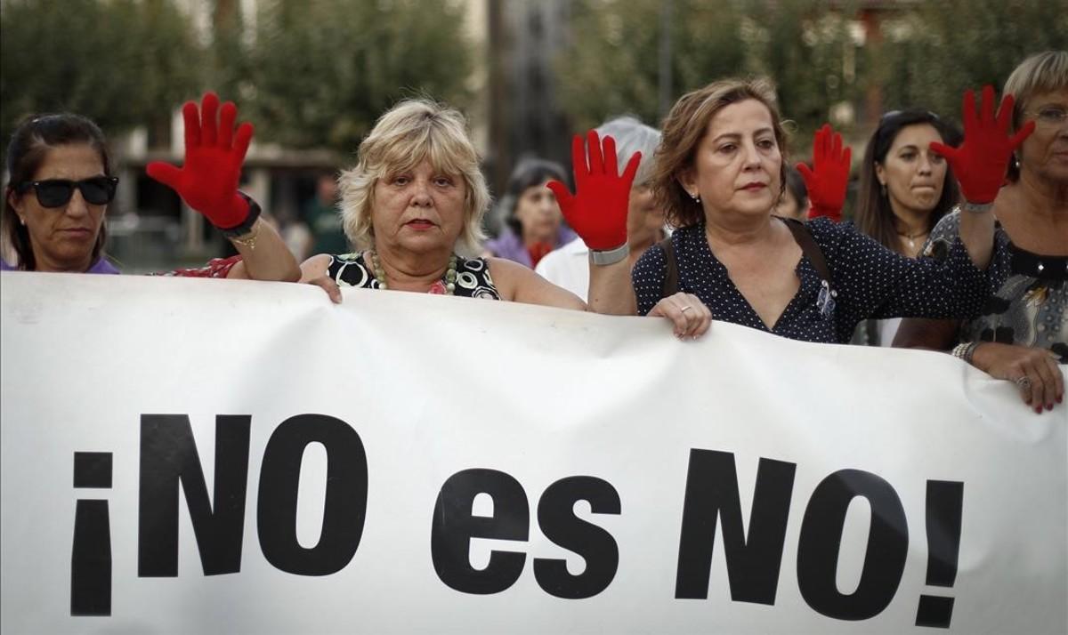 Manifestación contra la violencia machista.