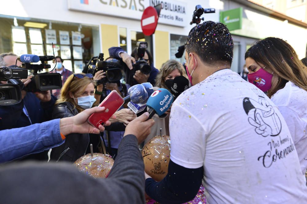 Lotería de Navidad en Murcia: Así se ha vivido en El Perolo