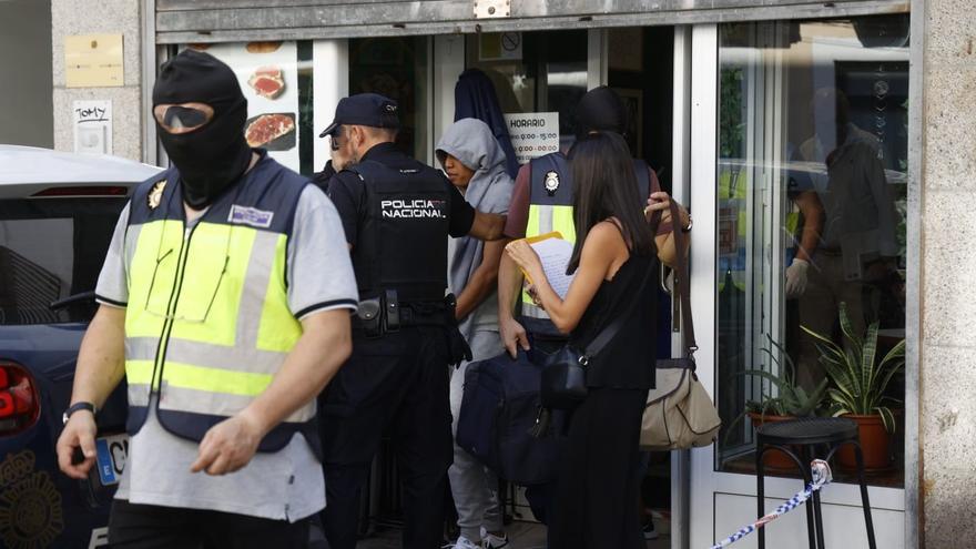 Cinco detenidos tras registros relacionados con drogas en el centro histórico de Pontevedra