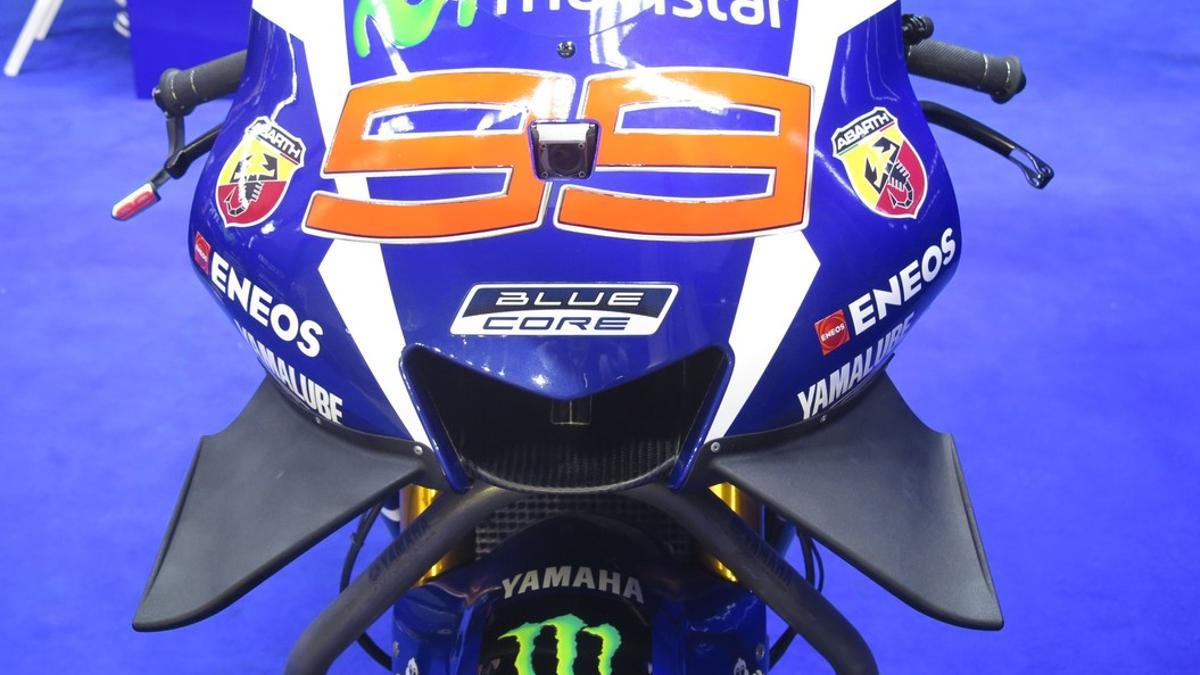 Las inmensas aletas de la Yamaha M1 del mallorquín Jorge Lorenzo