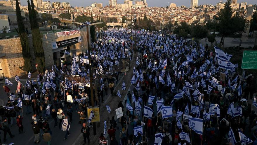 Protestas masivas contra la reforma judicial en Israel