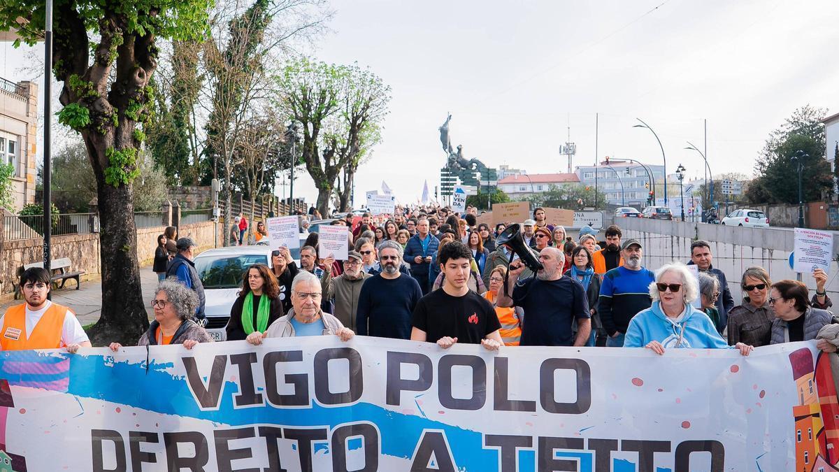 Miles de voces en Vigo contra la crisis de la vivienda: «Falta voluntad política»
