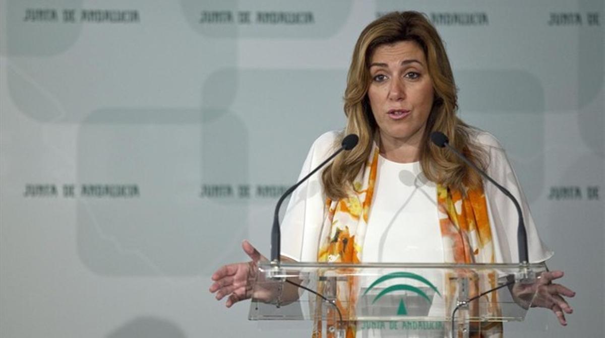 La presidenta en funcions d’Andalusia, Susana Díaz, la setmana passada en una roda de premsa.