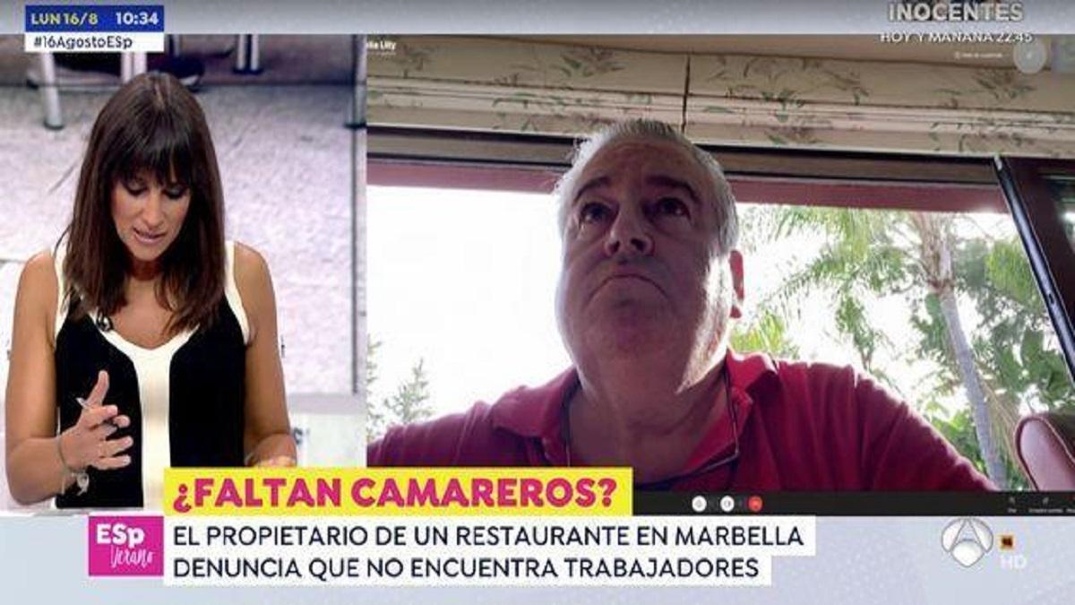 'Espejo Público' entrevista al dueño de un restaurante fascista de Marbella