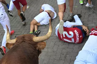 El quinto encierro de los Sanfermines 2025, en imágenes