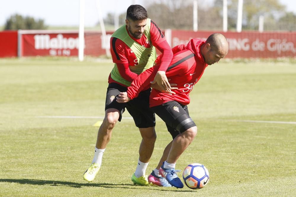 Entrenamiento del Sporting 27/03/2017