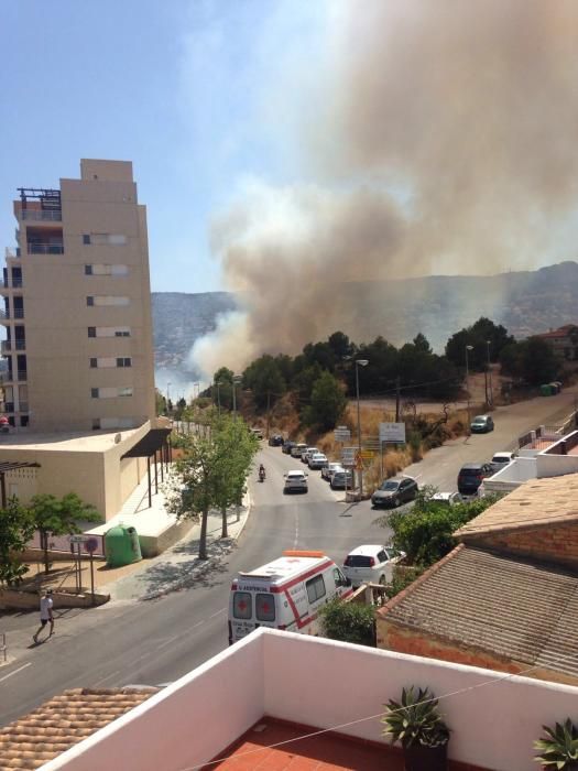 Alarma en Calp por un incendio