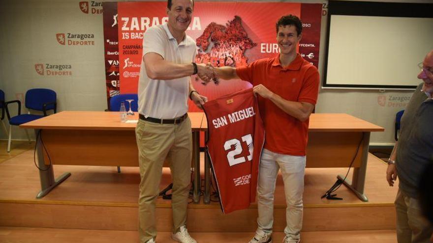 San Miguel: &quot;No vengo a Zaragoza a retirarme, me queda mucho baloncesto&quot;