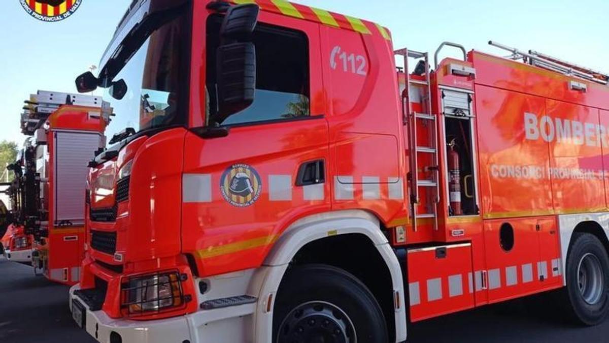 Uno de los vehículos del Consorcio de Bomberos.