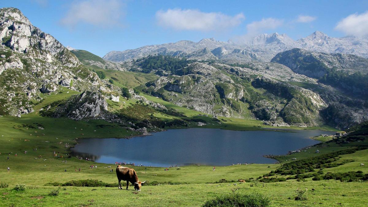 Lago La Ercina, en Asturias.
