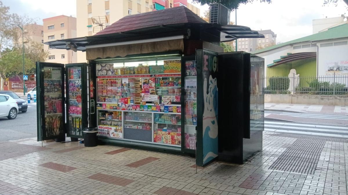Un kiosko de Málaga