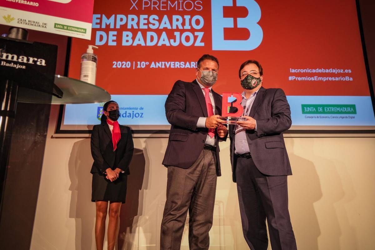 La emoción y el recuerdo presiden los Premios Empresario de Badajoz