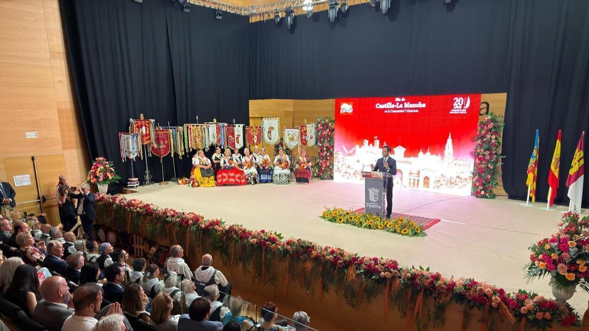 Sagredo durante su intervención en el acto de celebración del Día de Castilla-La Mancha.