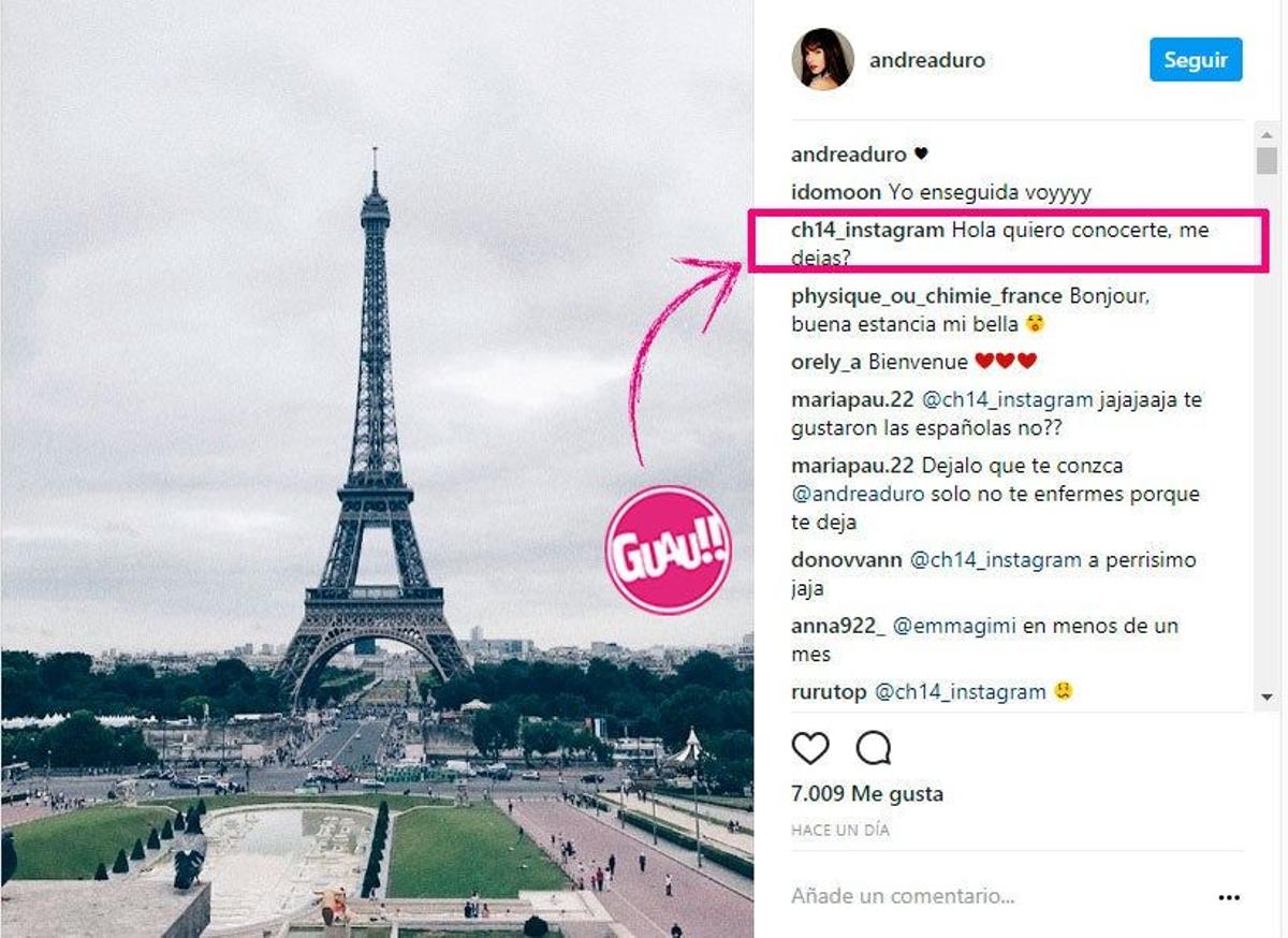 Chicharito le tira los trastos públicamente a Andrea Duro