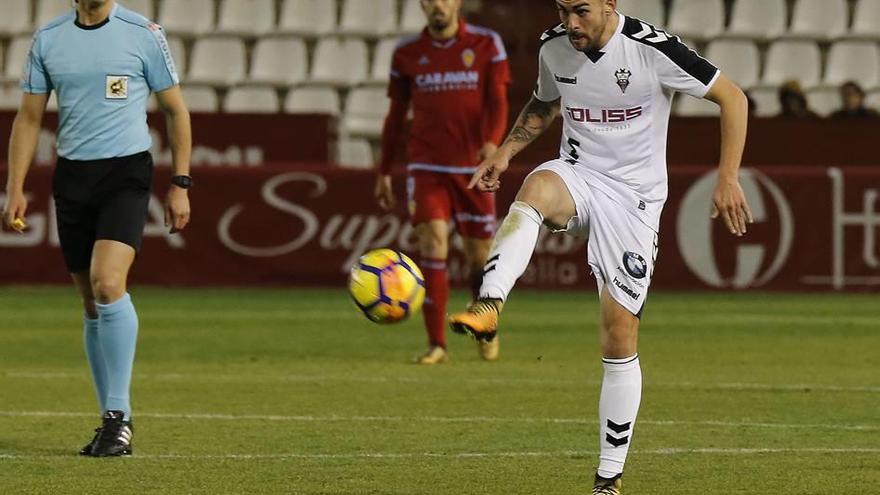 Dani Rodríguez, durante un partido de este curso.