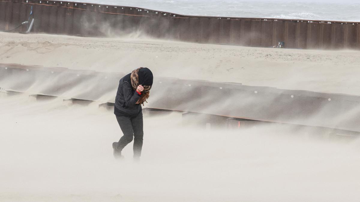 Storm Eunice in Blankenberge