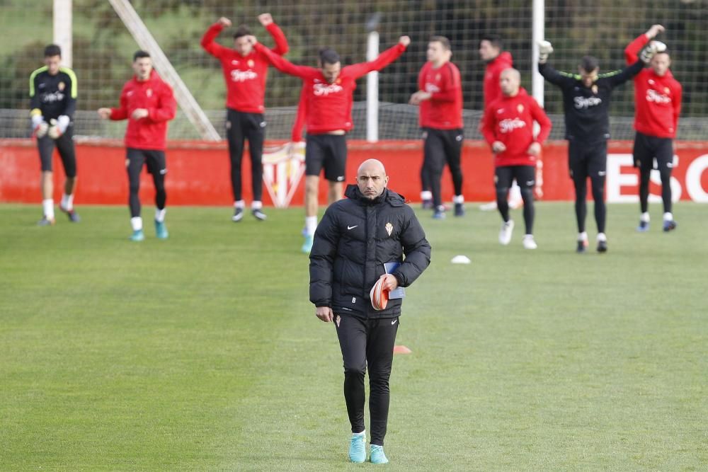 Entrenamiento del Sporting