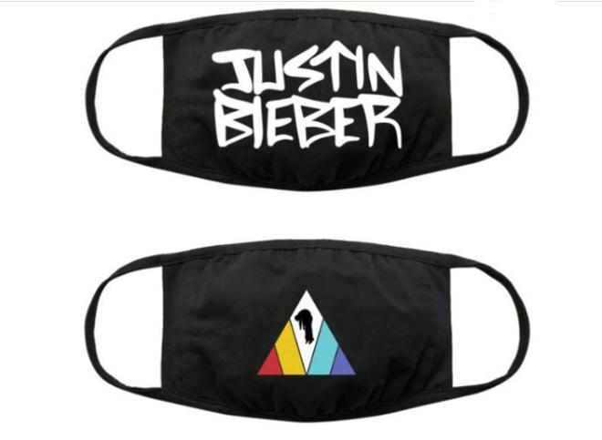 Mascarillas diseñadas por Justin Bieber e Imagine Dragons.