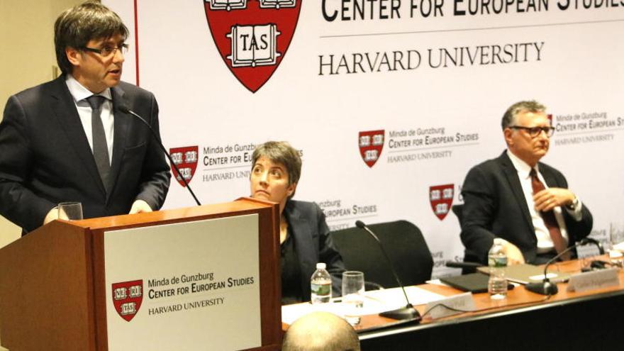 Puigdemont compara a Harvard el procés amb &#039;la lluita pels drets civils nord-americans&#039;