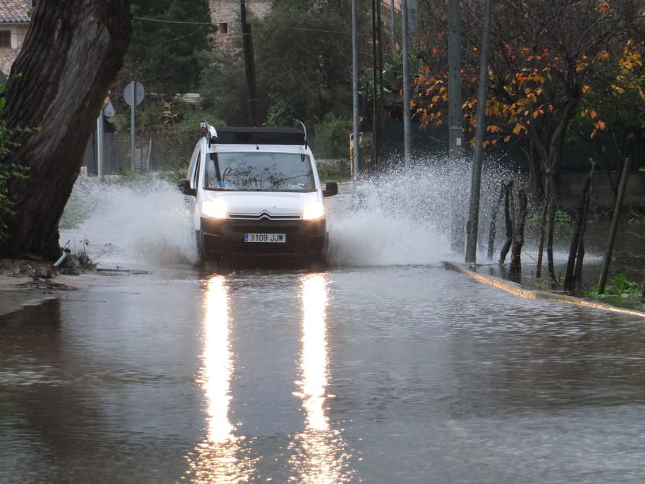 Récord histórico de lluvias en Sóller: 191 litros por metro cuadrado en 12 horas