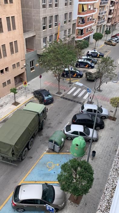 El ejército se despliega en Gandia