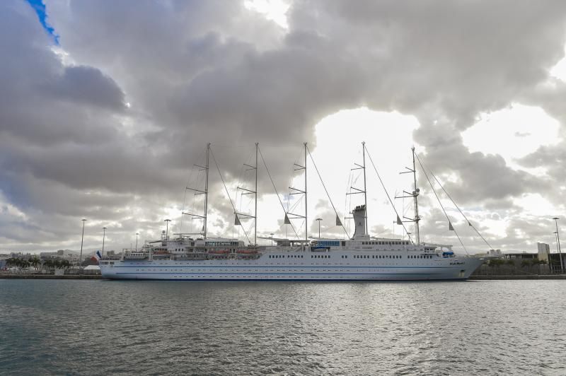 Escala del crucero-velero Club Med 2 en Las Palmas de Gran Canaria