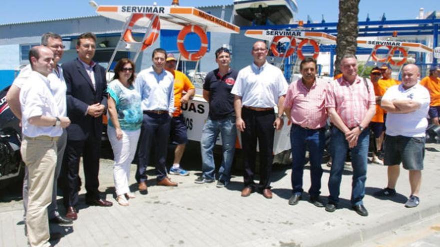 Oscar Medina con otros miembros de la Mancomunidad.