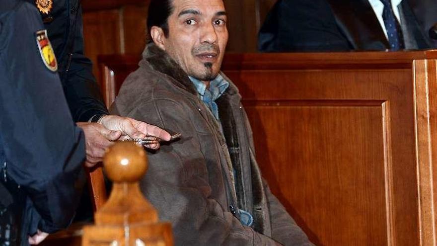 Cortiñas Romero, en el banquillo de los acusados en el juicio. // R. V.
