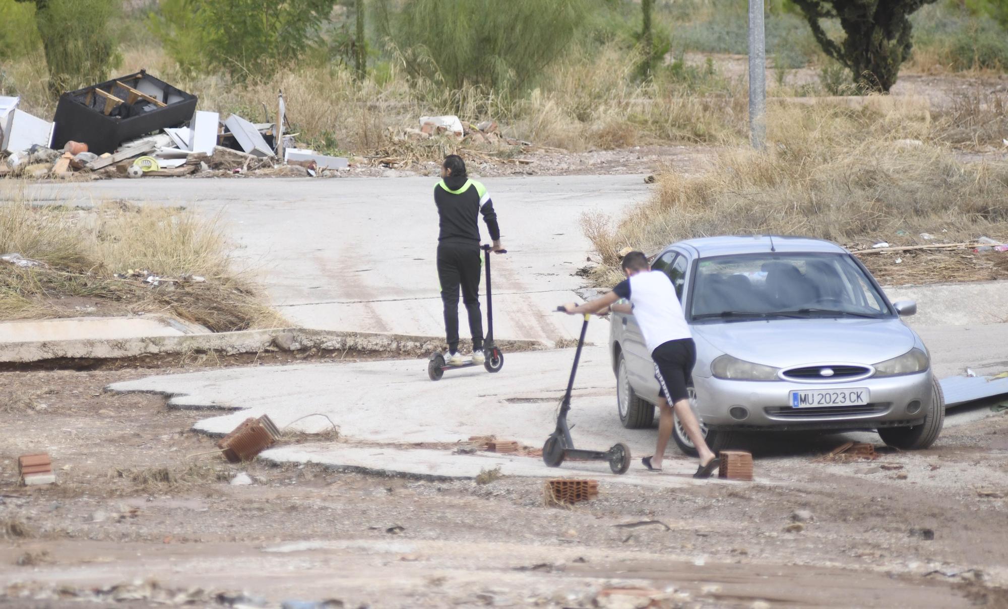 Los estragos del temporal en Javalí Viejo, en imágenes