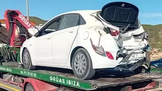 Accidente múltiple entre tres coches en la autovía Ibiza-Sant Antoni