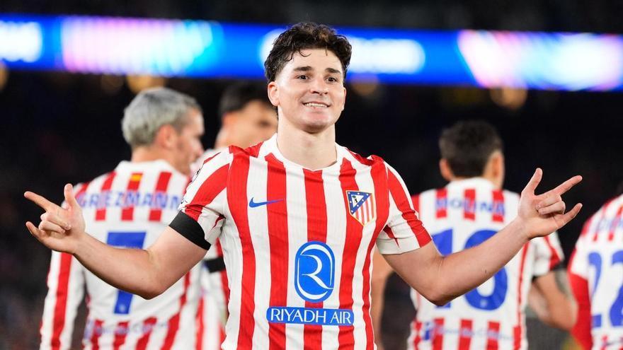 Último entrenamiento del Atleti antes de viajar a Sevilla