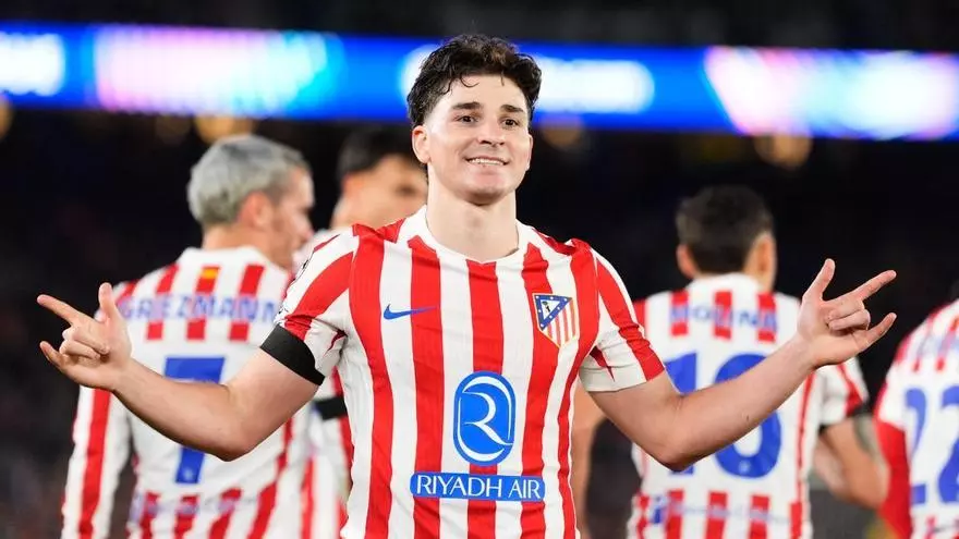 Último entrenamiento del Atleti antes de viajar a Sevilla