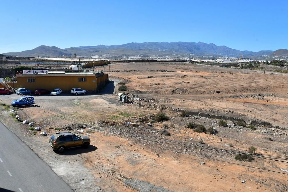 Terreno en el que una empresa canaria quiere construir en Telde el complejo de pádel más grande de España