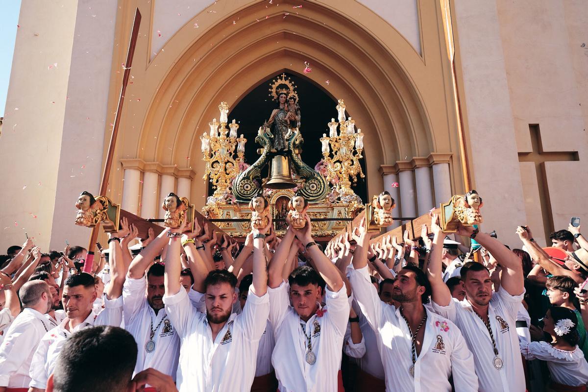 Procesión de la Virgen del Carmen en Huelin em 2025.