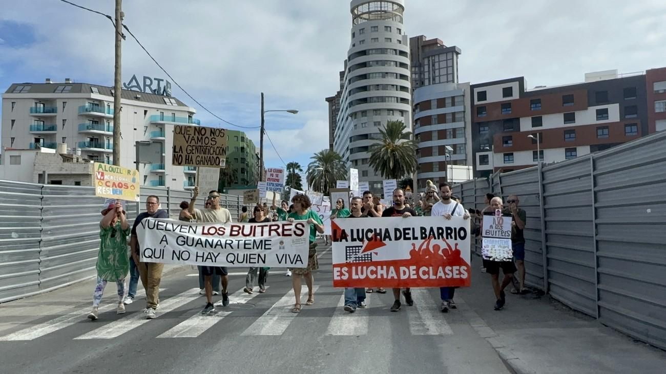 Manifestación en Guanarteme contra la gentrificación y la especulación inmobiliaria