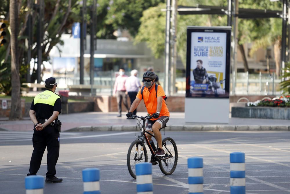 Las imágenes del Día sin Coches 2020 en Málaga