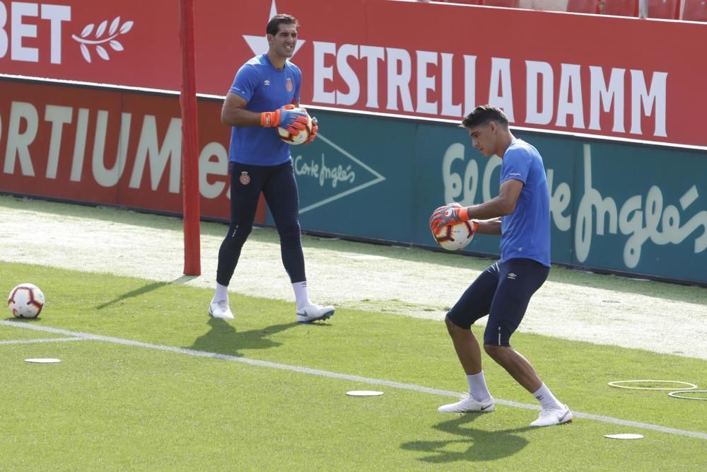 Darrer entrenament del Girona abans del partit contra el Reial Madrid