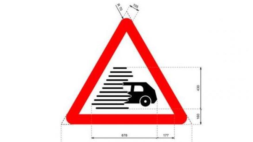 Das neue Verkehrsschild, das vor eingeschränkter Sicht warnt