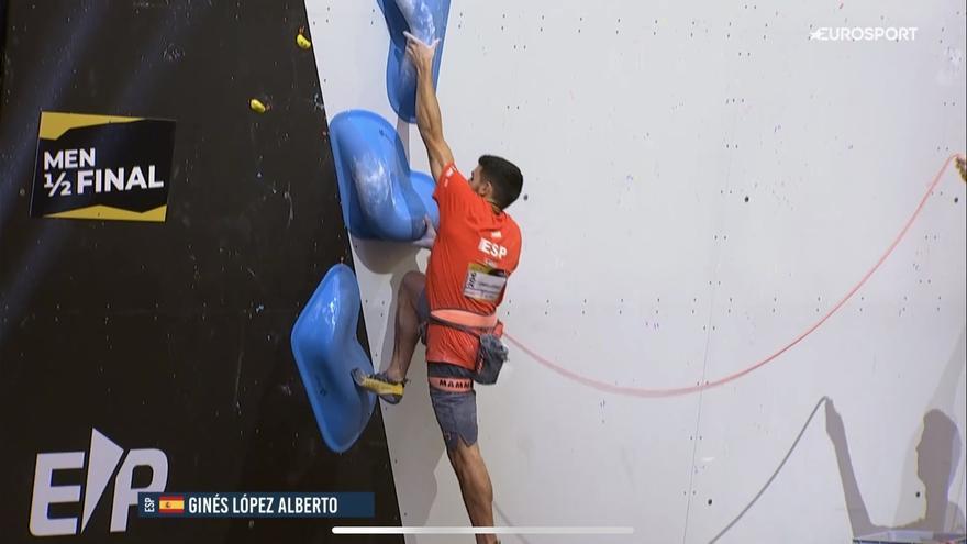 Alberto Ginés se queda muy lejos de la final del Mundial en dificultad