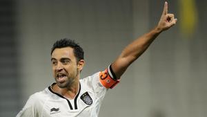 Xavi celebra un gol marcado con su equipo, el Al Sadd de Catar, el pasado 7 de diciembre.