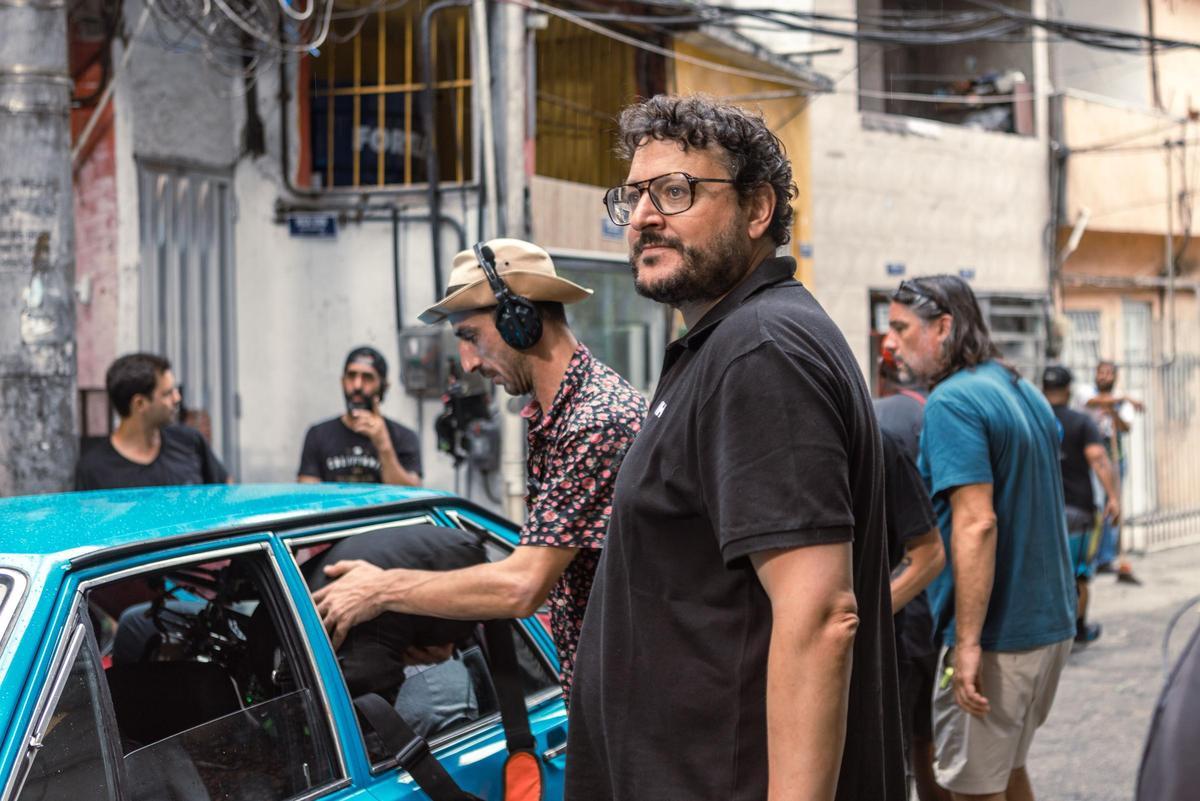 El cineasta gallego Dani de la Torre, durante los rodajes de ‘Zeta’.