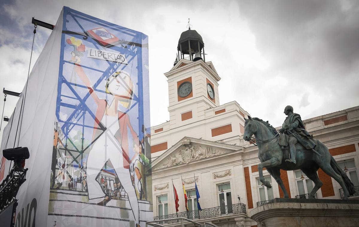 La Puerta del Sol, preparada para los actos del Dos de Mayo