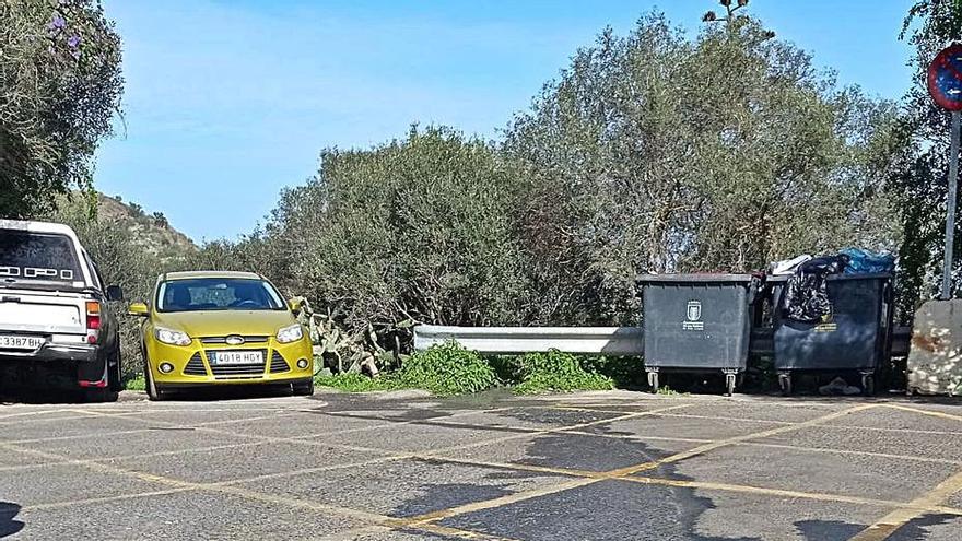 Vertidos de aguas fecales en los Llanos de María Rivera el pasado domingo.