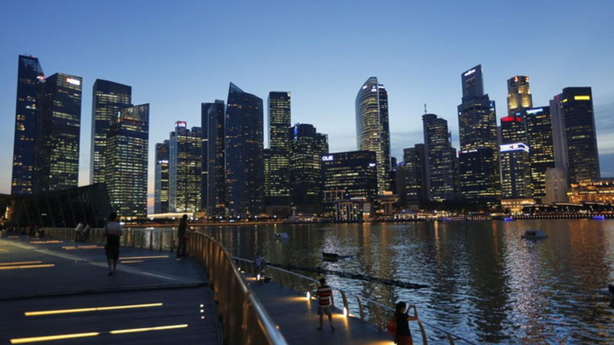 Distrito financiero de Singapur, el mejor lugar del mundo para hacer negocios, según el informe 'Doing Business 2014'.